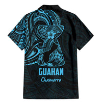 Blue Guam Latte Stone Tribal Tattoo Family Matching Mermaid Dress and Hawaiian Shirt Hafa Adai Six 7 One LT9 - Polynesian Pride