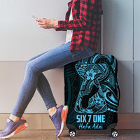 Blue Guam Latte Stone Tribal Tattoo Luggage Cover Hafa Adai Six 7 One