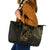 Gold Guam Latte Stone Tribal Tattoo Leather Tote Bag Hafa Adai Six 7 One