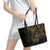Gold Guam Latte Stone Tribal Tattoo Leather Tote Bag Hafa Adai Six 7 One