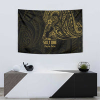 Gold Guam Latte Stone Tribal Tattoo Tapestry Hafa Adai Six 7 One