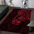 Oxblood Guam Latte Stone Tribal Tattoo Area Rug Hafa Adai Six 7 One