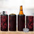 Oxblood Guam Latte Stone Tribal Tattoo 4 in 1 Can Cooler Tumbler Hafa Adai Six 7 One