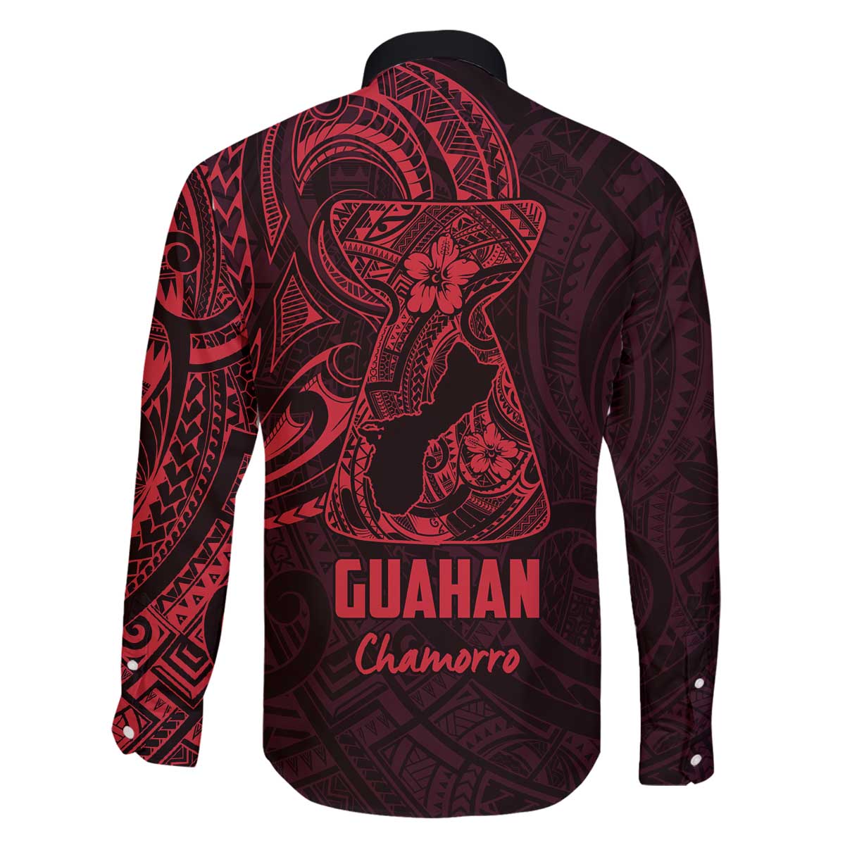 Oxblood Guam Latte Stone Tribal Tattoo Family Matching Off The Shoulder Long Sleeve Dress and Hawaiian Shirt Hafa Adai Six 7 One