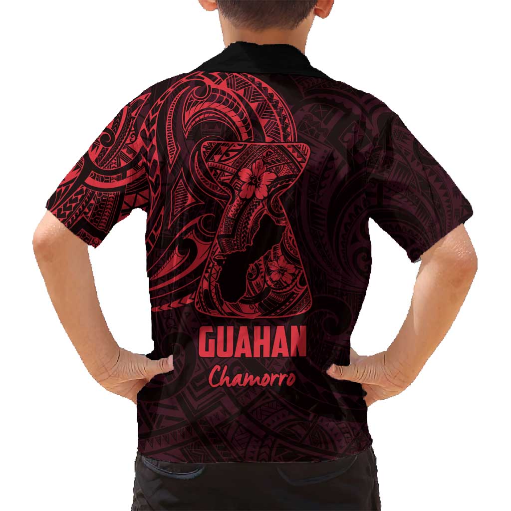 Oxblood Guam Latte Stone Tribal Tattoo Family Matching Tank Maxi Dress and Hawaiian Shirt Hafa Adai Six 7 One LT9 - Polynesian Pride