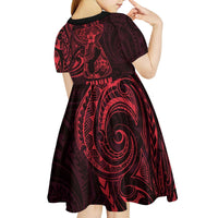 Oxblood Guam Latte Stone Tribal Tattoo Kid Short Sleeve Dress Hafa Adai Six 7 One
