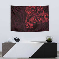 Oxblood Guam Latte Stone Tribal Tattoo Tapestry Hafa Adai Six 7 One