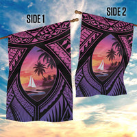 Guam Chamorro Artsy Garden Flag Guahan Sunset Beach