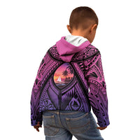 Guam Chamorro Artsy Kid Hoodie Guahan Sunset Beach