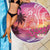 Guam Latte Stone with Map Beach Blanket Bougainvillea Beach Sunset