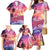 Guam Latte Stone with Map Family Matching Mermaid Dress and Hawaiian Shirt Bougainvillea Beach Sunset