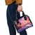 Guam Latte Stone with Map Shoulder Handbag Bougainvillea Beach Sunset