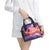 Guam Latte Stone with Map Shoulder Handbag Bougainvillea Beach Sunset