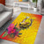 Papua New Guinea Cultural Tropical Flowers Area Rug