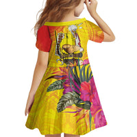 Papua New Guinea Cultural Tropical Flowers Family Matching Puletasi and Hawaiian Shirt LT9 - Polynesian Pride