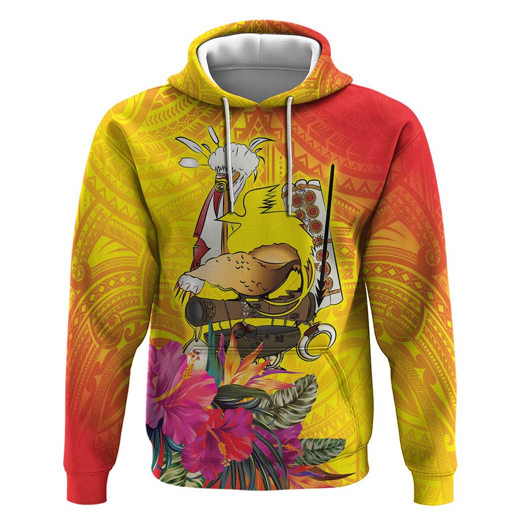 Papua New Guinea Cultural Tropical Flowers Hoodie