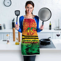 Hapi 45th Indipendens Dei Vanuatu Apron Yumi 1980 with Vanuatuan Beach Landscape - Polynesian Pride