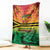 Hapi 45th Indipendens Dei Vanuatu Blanket Yumi 1980 with Vanuatuan Beach Landscape