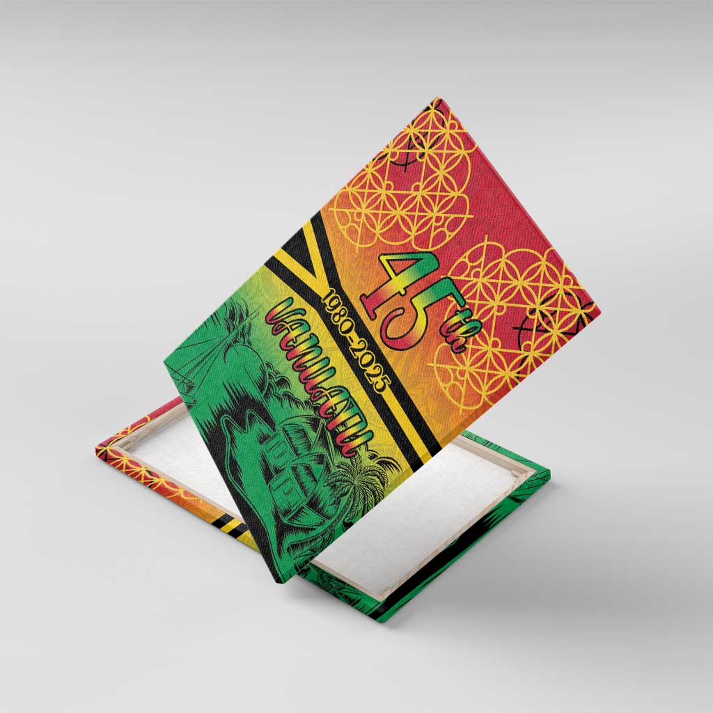 Hapi 45th Indipendens Dei Vanuatu Canvas Wall Art Yumi 1980 with Vanuatuan Beach Landscape