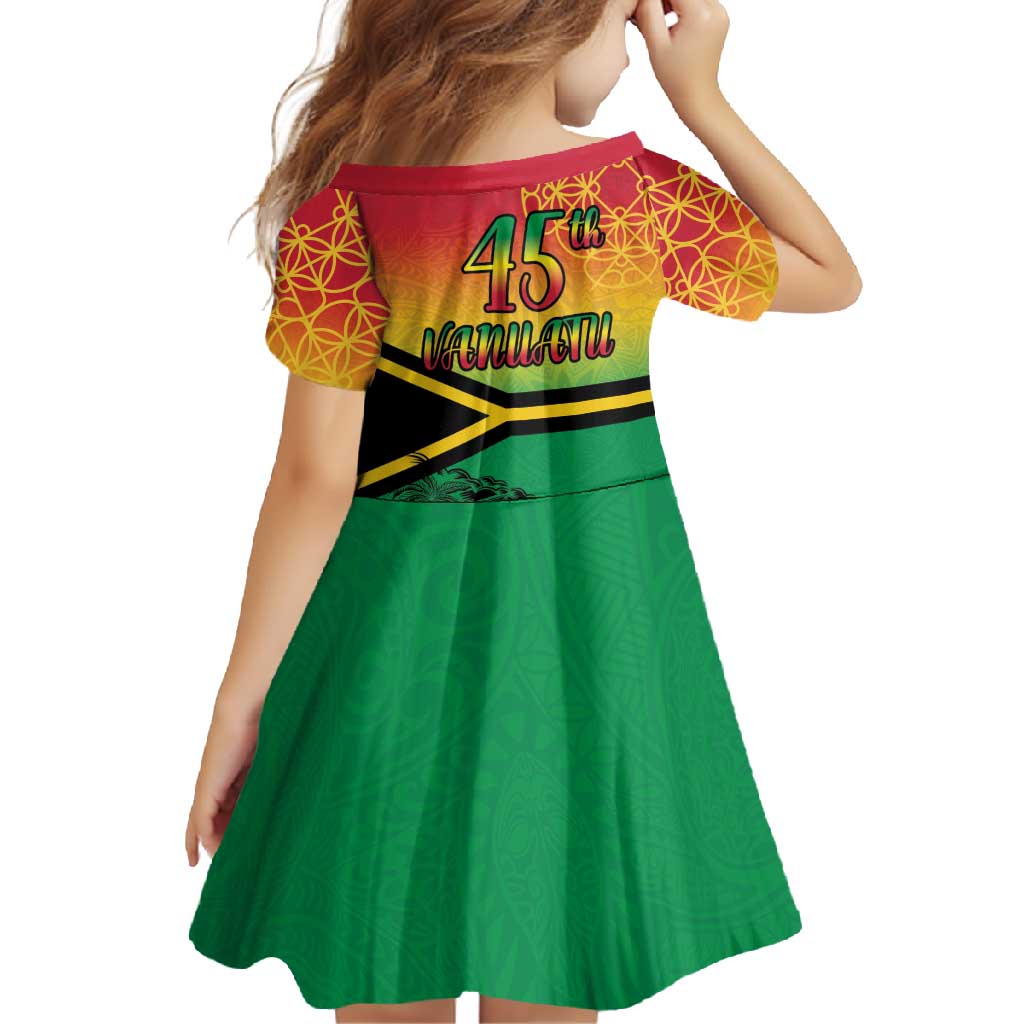 Hapi 45th Indipendens Dei Vanuatu Family Matching Tank Maxi Dress and Hawaiian Shirt Yumi 1980 with Vanuatuan Beach Landscape LT9 - Polynesian Pride
