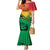 Hapi 45th Indipendens Dei Vanuatu Mermaid Dress Yumi 1980 with Vanuatuan Beach Landscape