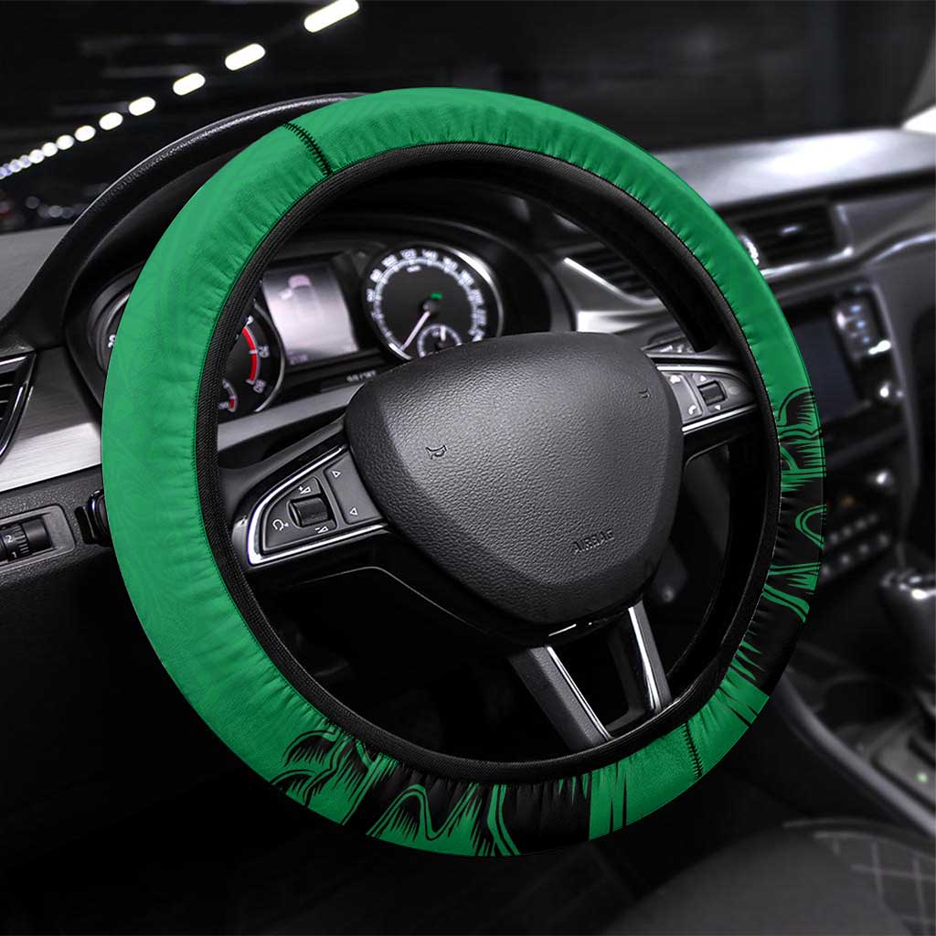 Hapi 45th Indipendens Dei Vanuatu Steering Wheel Cover Yumi 1980 with Vanuatuan Beach Landscape