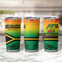 Hapi 45th Indipendens Dei Vanuatu Tumbler Cup Yumi 1980 with Vanuatuan Beach Landscape LT9 - Polynesian Pride
