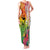 Vanuatu 45th Anniversary Family Matching Tank Maxi Dress and Hawaiian Shirt Polynesian with Sand Drawing Pattern