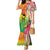 Vanuatu 45th Anniversary Mermaid Dress Polynesian with Sand Drawing Pattern