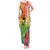Vanuatu 45th Anniversary Tank Maxi Dress Polynesian with Sand Drawing Pattern