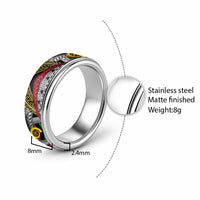 Vanuatu Proud to be Ni-van Classic Ring with Mutis En Atan Patterns - Polynesian Pride