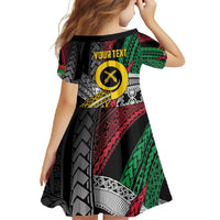Vanuatu Proud to be Ni-van Personalised Family Matching Long Sleeve Bodycon Dress and Hawaiian Shirt with Mutis En Atan Patterns LT9 - Polynesian Pride