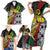 Vanuatu Proud to be Ni-van Personalised Family Matching Short Sleeve Bodycon Dress and Hawaiian Shirt with Mutis En Atan Patterns