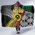 Vanuatu Proud to be Ni-van Personalised Hooded Blanket with Mutis En Atan Patterns
