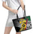 Vanuatu Proud to be Ni-van Personalised Leather Tote Bag with Mutis En Atan Patterns