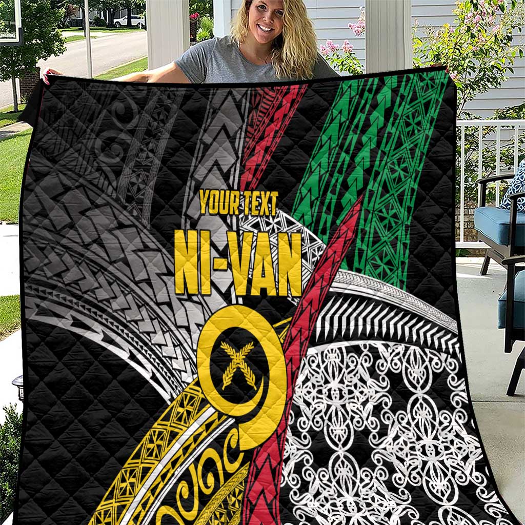 Vanuatu Proud to be Ni-van Personalised Quilt with Mutis En Atan Patterns
