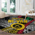 Vanuatu Proud to be Ni-van Personalised Round Carpet with Mutis En Atan Patterns