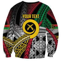 Vanuatu Proud to be Ni-van Personalised Sweatshirt with Mutis En Atan Patterns