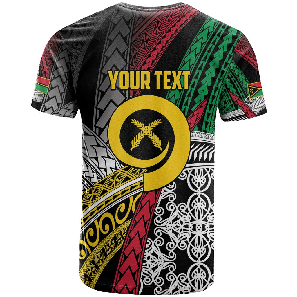 Vanuatu Proud to be Ni-van Personalised T Shirt with Mutis En Atan Patterns