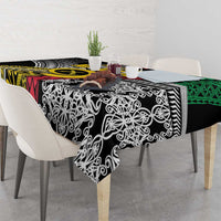 Vanuatu Proud to be Ni-van Personalised Tablecloth with Mutis En Atan Patterns