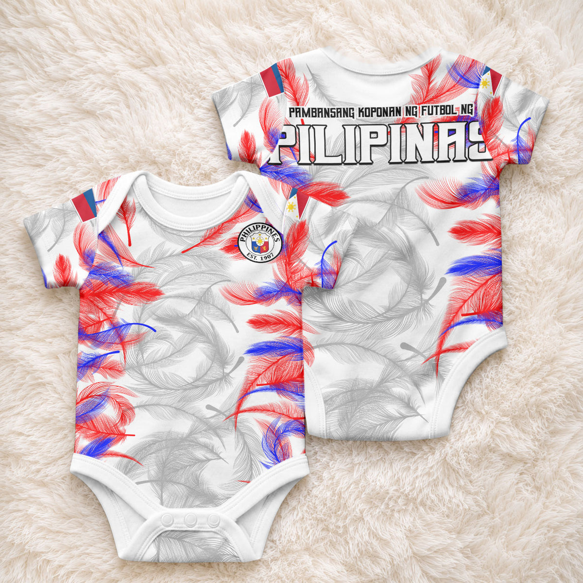 2023 Philippines Azkals Football Baby Onesie Pilipinas Be Unique LT9 - Polynesian Pride