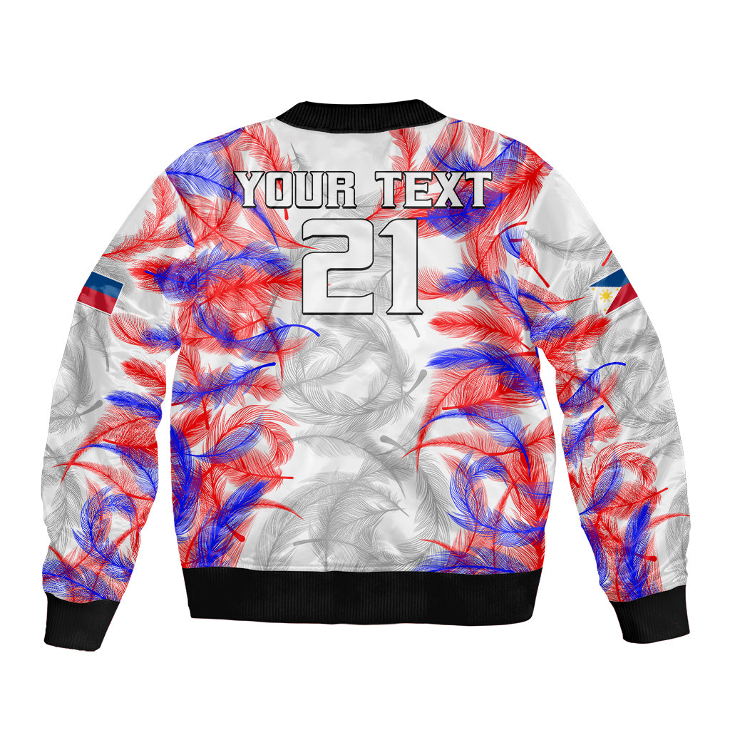 (Custom Text And Number) 2023 Philippines Anzkals Football Bomber Jacket Pilipinas Be Unique LT9 - Polynesian Pride
