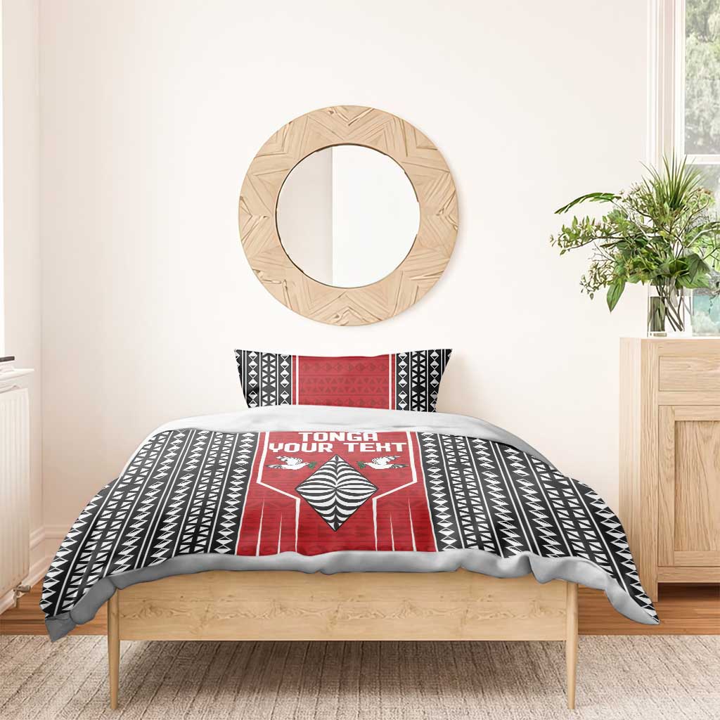 Custom Tonga Rugby Bedding Set Mate Maa Kupesi Style