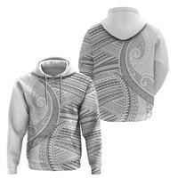 American Samoa White Sunday Hoodie Polynesian Lotu Tamaiti - Polynesian Pride