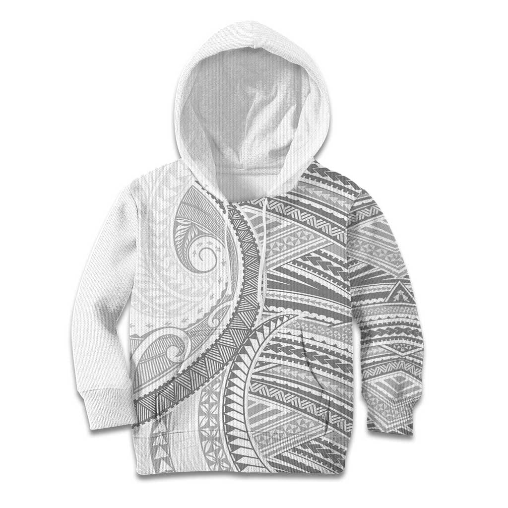 American Samoa White Sunday Kid Hoodie Polynesian Lotu Tamaiti LT9 Hoodie White - Polynesian Pride