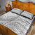 American Samoa White Sunday Quilt Bed Set Polynesian Lotu Tamaiti - Polynesian Pride