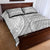 American Samoa White Sunday Quilt Bed Set Polynesian Lotu Tamaiti - Polynesian Pride