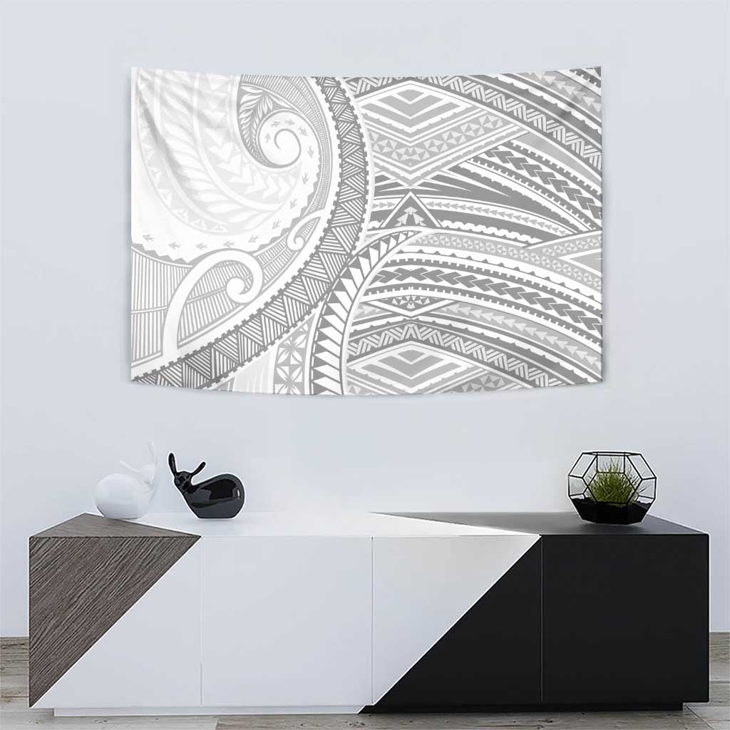 American Samoa White Sunday Tapestry Polynesian Lotu Tamaiti - Polynesian Pride