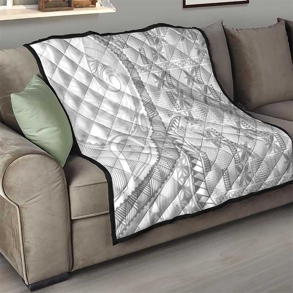 Niue White Sunday Quilt Niuean Lotu Tamaiti Hiapo Pattern LT9 - Polynesian Pride