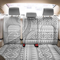 Polynesian White Sunday Back Car Seat Cover Lotu Tamaiti Melanesian Pattern LT9 - Polynesian Pride